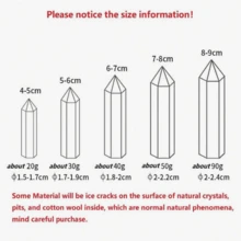 1 件天然水晶棒治愈玫瑰石英紫水晶单点适用于家居装饰或礼物！