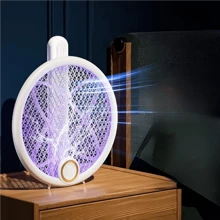 Foldable Electric Mosquito Killer Fly Swatter Trap USB Rechargeable Mosquito Racket Insect Killer With UV Light Bug Zappe,300mAh
