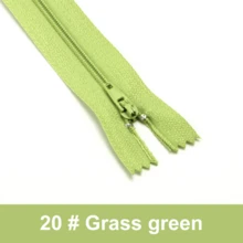 10 件/5 件 7.8 英寸 #3 尼龙彩色拉链，30 种混合颜色，裙子、衣服、裤子、床上用品的缝纫用品 - 多色 - 查看 45