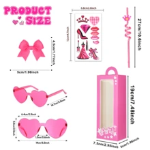 156 PCS Ultimate Pink Party Favors Set - Perfect For Birthdays And Pink Themed Celebrations, Includes Party Bags, Accessories And Toy Favors, Birthday Party Decorations - Hồng - Xem 3