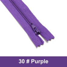 10 件/5 件 7.8 英寸 #3 尼龙彩色拉链，30 种混合颜色，裙子、衣服、裤子、床上用品的缝纫用品 - 多色 - 查看 22