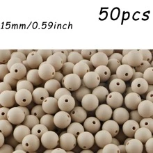 50 pezzi/100 pezzi, Assortimento di perline, perline in silicone di colore solido da 9mm/12mm/15mm, in vari colori, perline decorative, adatte per braccialetti fai-da-te, penne con perline, ecc.