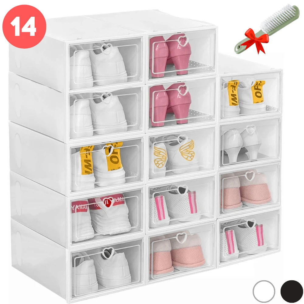 Zapatera Cajas Transparentes Plástico Organizador De Zapatos