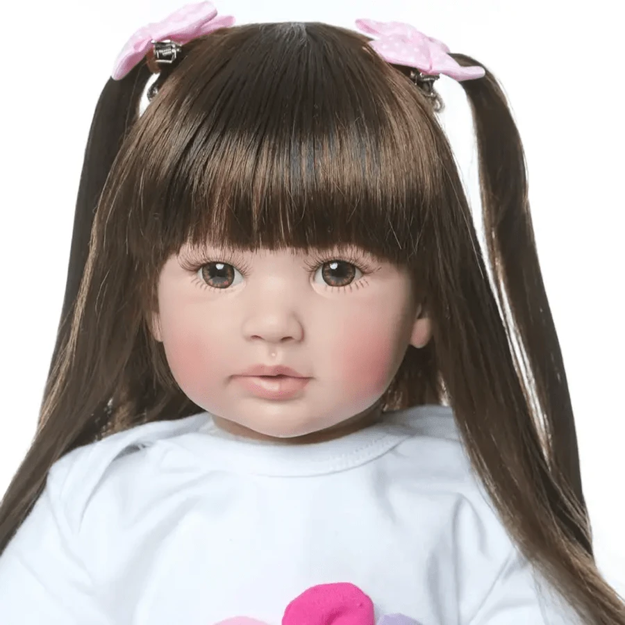 Rebirth Doll 20 Inch 3D High Color Girl Vinyl Body Doll Accessories Multi Color Clothes Suitable For Children Over 3 Years Old - Multicolor - View 1