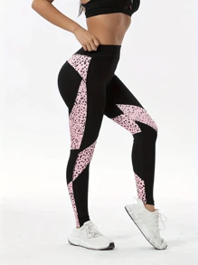 Women's High Waist Leopard Print Butt Lifting Yoga Pants