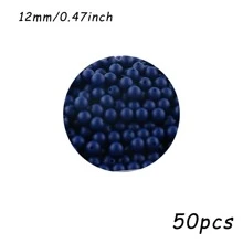 50 pezzi/100 pezzi, Assortimento di perline, perline in silicone di colore solido da 9mm/12mm/15mm, in vari colori, perline decorative, adatte per braccialetti fai-da-te, penne con perline, ecc.