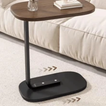 1 pieza Gabinete lateral portátil de lujo para sofá, mesa de centro de almacenamiento minimalista moderna para sala de estar, gabinete de mesita de noche - Multicolor - Ver 9