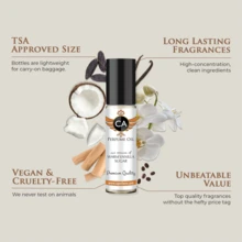 CA Perfume - Amber Rouge Saffron Perfume Body Oil Roll-On Unisex Fragrance - Perfume For Women And Men - Amber & Floral - View 4
