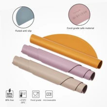 1 pieza Alfombrilla semicircular de silicona para mascotas, adecuada para gatos y perros - Diseño resistente al calor y antideslizante (talla grande de 10 opciones de color) - Certificado FDA/UE, apto para lavavajillas - Regalo ideal para amantes de las mascotas, certificado halal, aprobado por LFGB - Multicolor - Ver 5