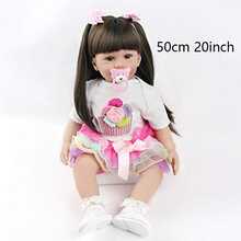 Rebirth Doll 20 Inch 3D High Color Girl Vinyl Body Doll Accessories Multi Color Clothes Suitable For Children Over 3 Years Old - Multicolor - View 2