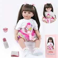 Rebirth Doll 20 Inch 3D High Color Girl Vinyl Body Doll Accessories Multi Color Clothes Suitable For Children Over 3 Years Old - Multicolor - View 7