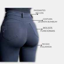 K2b Pants 24h Shipping Black With Back Pocket Riding Thick High Level Fabric IMMEDIATE SHIPPING - Black - View 2