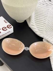 Sujetador autoadhesivo sin tirantes: Pezoneras de silicona sexy para mujeres. Tirantes, ideales para fotos de boda. Adecuado para pechos pequeños, estilos grandes y gruesos. Excelente para fotos de boda, diseño recogido. Uso en verano, delgado, transpirable e invisibles pezoneras para ropa interior
