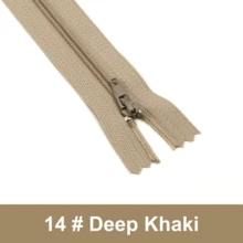 10 件/5 件 7.8 英寸 #3 尼龙彩色拉链，30 种混合颜色，裙子、衣服、裤子、床上用品的缝纫用品 - 多色 - 查看 16