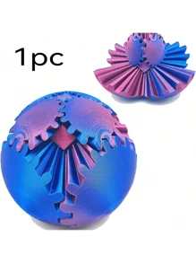 1 Stück ADHS Getriebe Ball 3D gedruckter Getriebe Ball drehbarer Ball Fidget Spielzeug - Reduzierung von Stress und Angst mit Getriebe Ball Fidget Ball - ideal für sensorische Bedürfnisse und, Finger Getriebe Ball - einzigartiges Heim und Büro Dekoration, Partys und kreative Geschenke