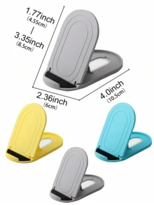 1 件便携式简易折叠桌面手机和平板电脑休闲支架，创意床头柜手机支架，时尚紧凑的设计，轻松解放双手观看，多种用途 - 彩色 - 查看 3