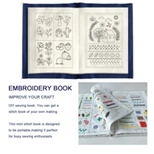 [刺绣入门套件] 刺绣图样书 + 针线活指南 + 缝纫教程手册 | DIY 工艺材料套件（含缝纫工具）（适合初学者）