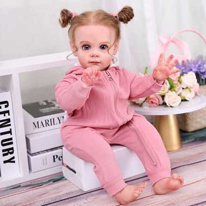 Baby Doll - Realistic Baby Doll 20 Inch Newborn Girl Doll With Feeding Toy Accessories Gift Set