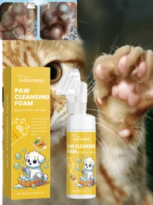 Nettoyant mousse pour les pattes des animaux de compagnie, nettoyage en profondeur des soins des pattes des chiens et chats, hydratant, nettoyant pour les coussinets des pattes