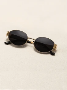4 pièces / 3 pièces / 2 pièces / 1 pièce Lunettes de mode ovales en métal de style rétro européen et américain, lunettes en forme de diamant, lunettes semi-circulaires, style rétro populaire et polyvalent, convenant aux hommes et aux femmes, pour les vacances, les loisirs, les accessoires de plage, l'utilisation quotidienne et les activités de plein air pour les vacances d'été à la plage, les sorties, les voyages