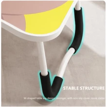 Laptop Bed Tray Desk, Adjustable Laptop Table, Foldable Laptop Desk With Storage Drawer And Bookstand For Eating, Working, Writing, Gaming, Drawing - Mẫu màu đen thông thường - Xem 5