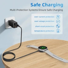 Galaxy Watch Whiress Charger Cable Compatible With Galaxy Watch 3/4/5/6/7 Ultra 4/6 Classic 5 Pro Active 1 2 Pixel Watch 1 USB-C/USB-C