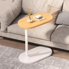 1 pieza Gabinete lateral portátil de lujo para sofá, mesa de centro de almacenamiento minimalista moderna para sala de estar, gabinete de mesita de noche - Multicolor - Ver 5