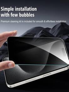 3 件 9H 防窥钢化玻璃屏幕保护膜适用于 16 Pro Max / Galaxy S25 Ultra / / Redmi,不支持指纹识别、微百叶窗技术、AR、防指纹、终极隐私保护(2025 年最新设计)生日、家人、朋友的礼物手机屏幕保护膜、手机配件 - 3pcs - 查看 9