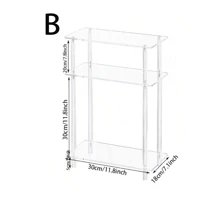 1 set table d'appoint étroite en acrylique, convient aux petits espaces, table de chevet/de nuit, bureau latéral ultra-fin