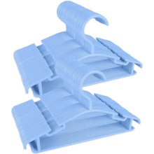 10/20pcs Children Hangers, 10.63 Inch Small Plastic Kid Clothes Hooks, Durable Non-Slip Clothing Rack, Baby Nursery Wardrobe Storage - Multicolor - View 15