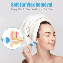 SOKANY Electric Ear Suction Tool, Ear Suction Device, Soft Head Cleaner, Ear Spoon, Dropper, Ear Cleaner, Ear Cleaning Wax Remover-Battery Powered, Without Battery