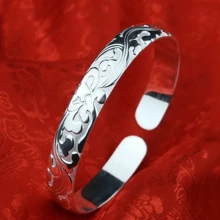 925 Silver Easy Bohemian Jewelry - Handmade Hollow Floral Bracelet, Nature Inspired, Hypoallergenic, Suitable For Sensitive Skin