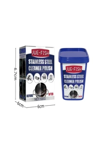 100g Multipurpose Gentle Cleaning Paste, Suitable For Stainless Steel, Cooktop, Oven, Range Hood Cleaning, Rust Remover, Lightweight, You May Want To Order Multiple Units Based On Your Need (Random New/Old Packaging)