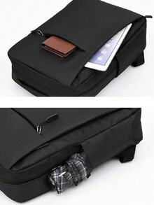 尼龙材质背包，带USB接口，可收纳最大15.6英寸笔记本电脑、平板电脑、手机及其他数码设备。适用于居家、办公、商务旅行、通勤和旅行使用。返校学习用品包，适合学校工作，笔记本电脑包，女士适用。Mac Book保护套 - 彩色 - 查看 4