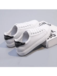 Zapatillas de deporte de moda para mujer Zapatos cómodos para caminar - Blanco - Ver 5