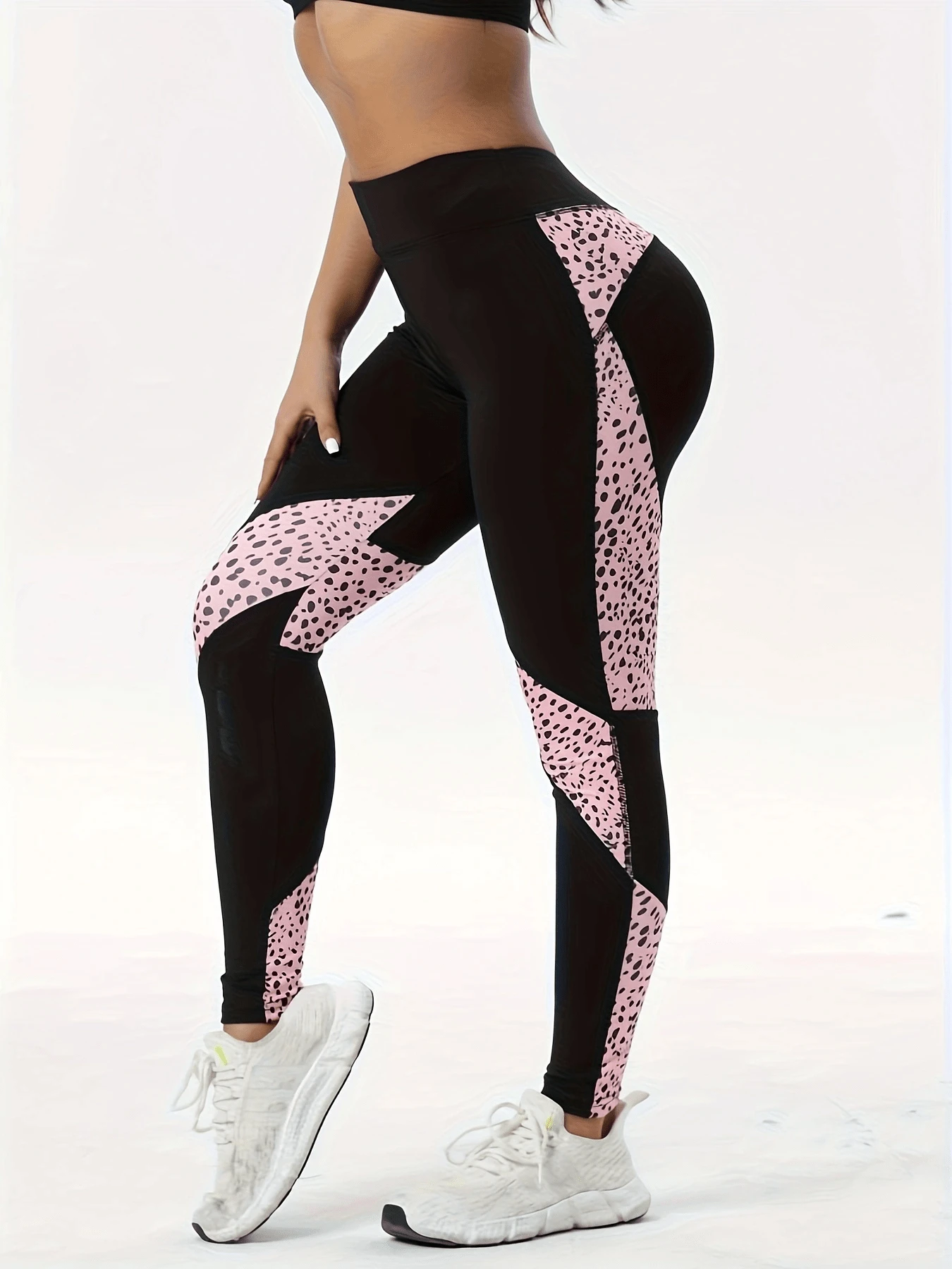 Women's High Waist Leopard Print Butt Lifting Yoga Pants
