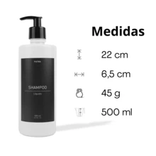 Bath Kit Amber Bottle 4pcs Shampoo Conditioner Liquid Soap And Intimate Soap Dispenser 500ml - Chai trắng + Nhãn đen - Xem 3