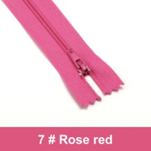 10 件/5 件 7.8 英寸 #3 尼龙彩色拉链，30 种混合颜色，裙子、衣服、裤子、床上用品的缝纫用品 - 多色 - 查看 25