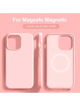 Liquid Silicone For Magsafe Magnetic Wireless Charger Case Compatible With IPhone 17 16 14 13 12 11 15 Pro Max With Velvet Compatible With IPhone 16 15 14 Plus Phone Cover Accessories