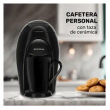 Taurus Cafetera Tau.rus MEDEA 2000 Personal con Taza de Cerámica, Filtro Lavable, Interruptor Luminoso, Negra - Tipo de Enchufe A USA (110-127V) - Ver 3
