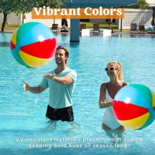 1 个充气户外沙滩球，适合度假