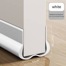 Bande d'étanchéité pour bas de porte PVC à emboîter de 93 cm/bande, réduction du bruit silencieuse, bande d'étanchéité pour bas de porte, article de blocage des courants d'air pour pièce climatisée, chambre à coucher, bande anti-vent pour bas de porte, stickers de décoration murale et de pièce
