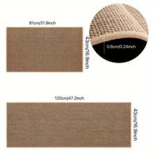 Quick-Drying Bath Mat, Ultra-Thin Linen Bath Mat, Water-Absorbing Bathroom Mat, Non-Slip Bathroom Mat - Beige - View 17