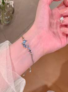 Ein leicht luxuriöser Mondplanet-Stil Stern Mond Armband, geeignet für Dates, Partys, den täglichen Gebrauch von Frauen und als Geschenk für Feiertage als erste Wahl