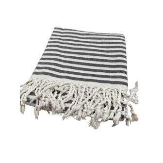 COTZRTOV Toalla de playa turca - 39x71 pulgadas extra grande - Toalla turca para playa, baño, piscina, gimnasio, yoga - Lavada previamente, ligera, de secado rápido - Negra - Esenciales para viajes de verano, vacaciones y playa