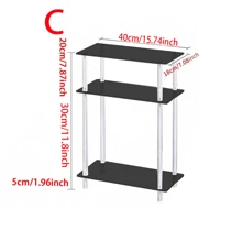 1 set table d'appoint étroite en acrylique, convient aux petits espaces, table de chevet/de nuit, bureau latéral ultra-fin