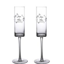 (Set Of 2) Personalized Champagne Flutes For Weddings, Engagements, And Anniversaries - Elegant UV Printed Mr. And Mrs. Toasting Glasses Set - Customizable Shapes, Styles, And Colors - Perfect Gift For Newlyweds, Bridal Showers, And Romantic Celebrations - Unique Keepsake For Toasting Love And Happiness - Ideal For Wedding Receptions, Engagement Parties, And Special Occasions - Celebrate Your Love Story With Style!