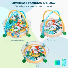 Interactive Baby Gym Educational Playmat Cloud - 藍色 - 查看 3