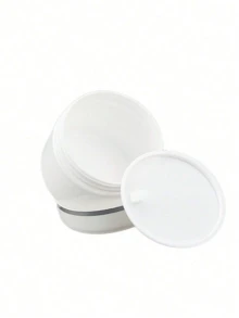 5个20克/30克/50克塑料乳霜罐化妆品样品瓶，可重复灌装的化妆品容器，适用于化妆品、彩妆和护肤品，非常适合旅行、化妆品储存和分装。