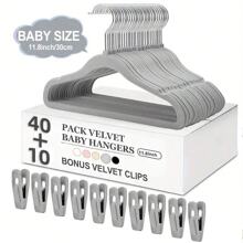 50 pièces/20 pièces/10 pièces/1 pièce Cintres pour enfants revêtus de floqué, Porte-vêtements durable antidérapant, Cintres bébé floqués - Cintres antidérapants convenant aux nourrissons et aux tout-petits, Vêtements de bébé - Porte-vêtements pour enfants de conception fine pour garde-robe, Essentiel pour le stockage domestique, Cadeau de nouveau-né